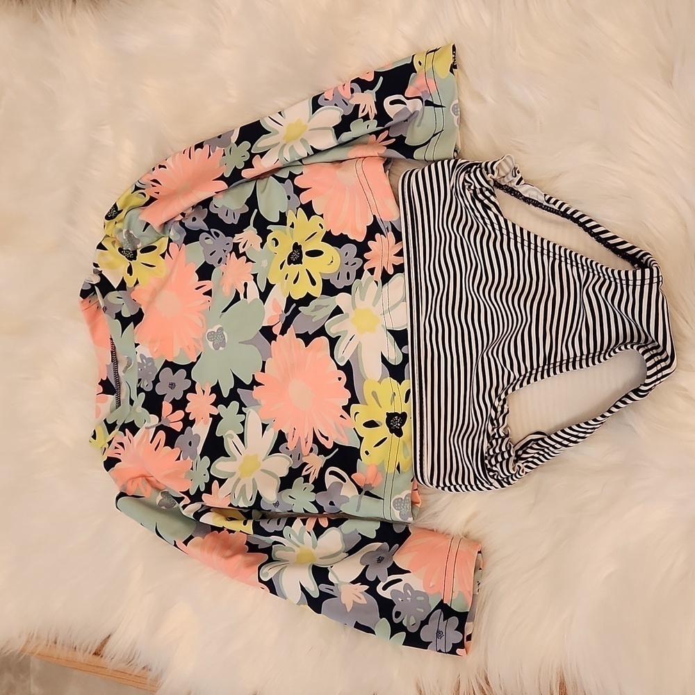 Carter's Just One You Floral Rashguard Swimsuit Size 2T